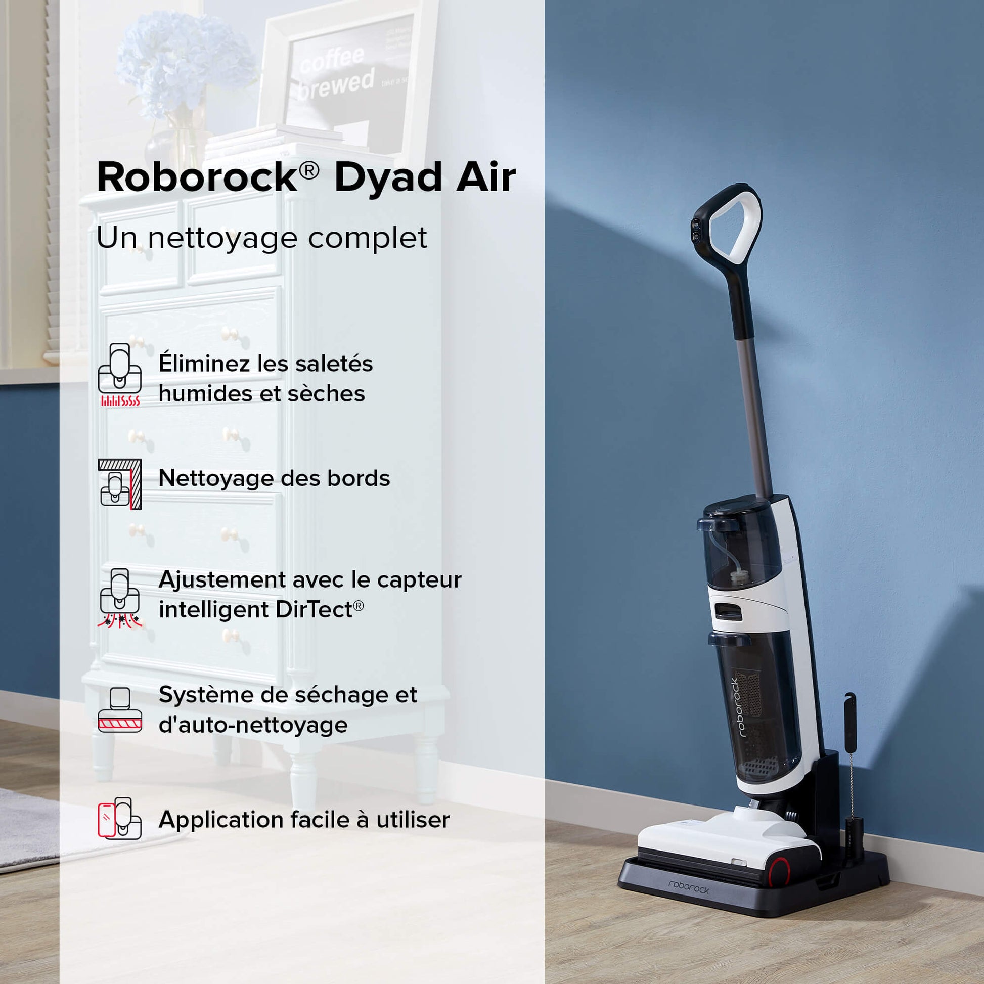 Aspirateur laveur Roborock Dyad Air