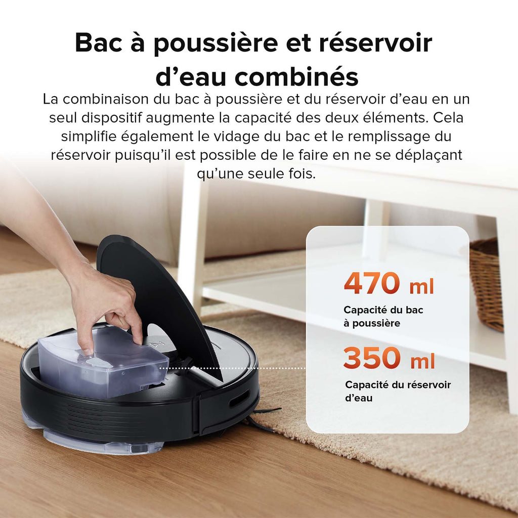 Roborock Q7 Max robot aspirateur avec puissance d’aspiration de 4 200 Pa