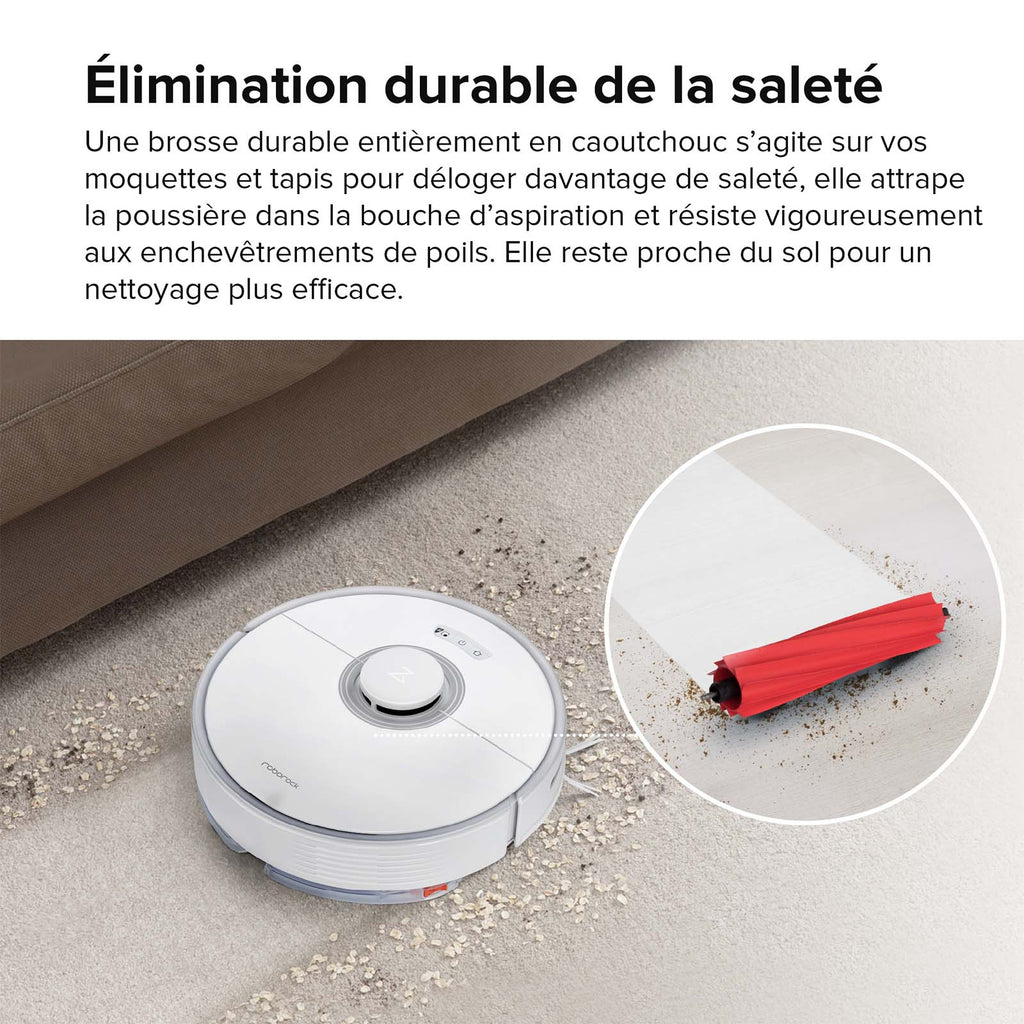 Roborock Q7 Max robot aspirateur avec puissance d’aspiration de 4 200 Pa