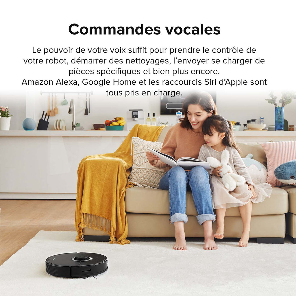 Roborock Q7 Max+ robot aspirateur avec station de vidage automatique