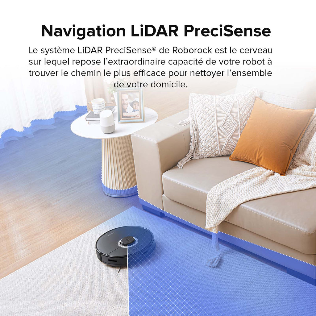 Roborock Q7 Max+ robot aspirateur avec station de vidage automatique