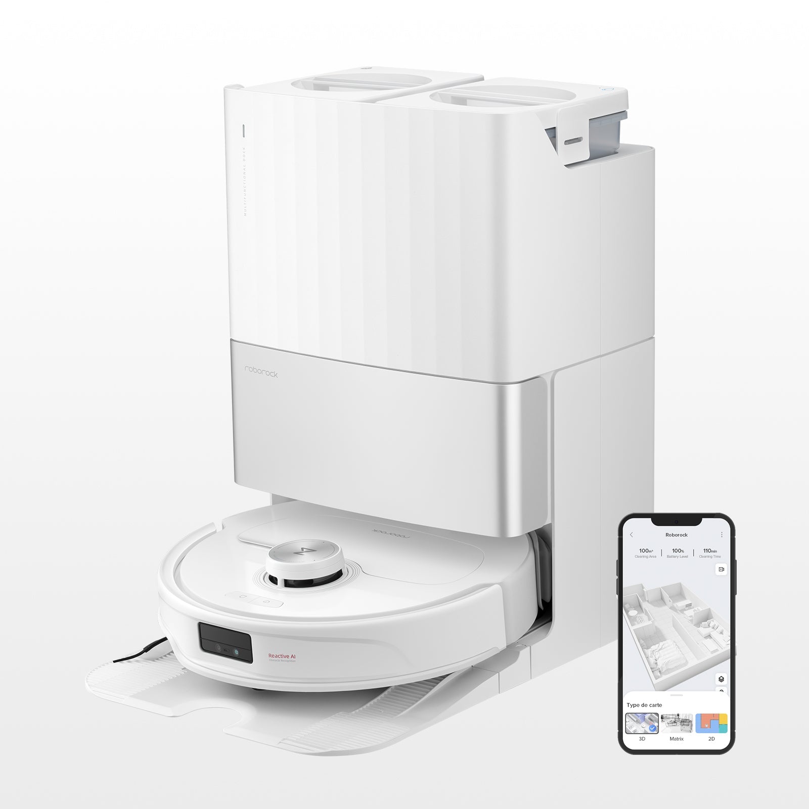 Roborock Qrevo Master Blanc-Échanger avec