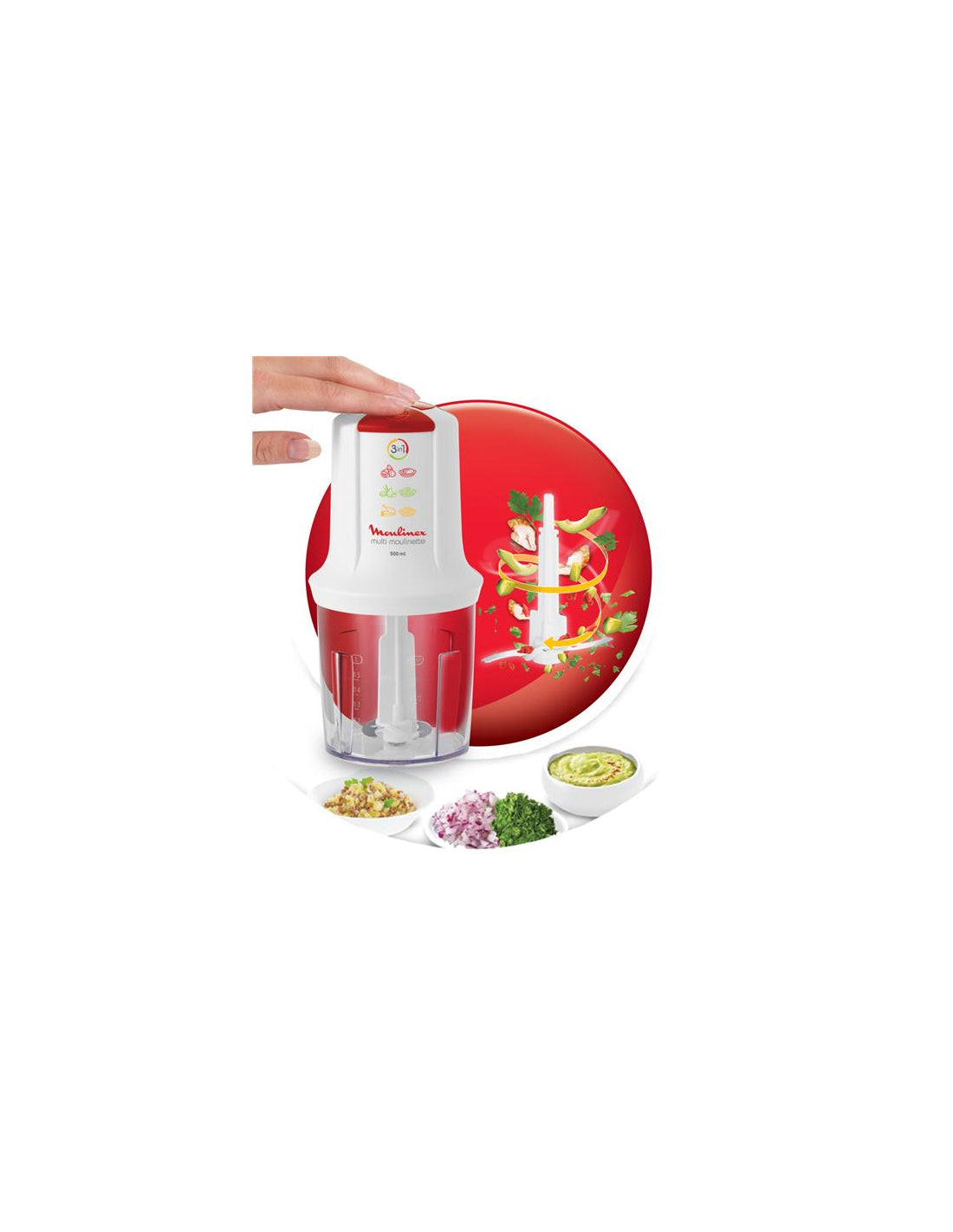 Mini Hachoir Râpe Moulinex At710110 Moux