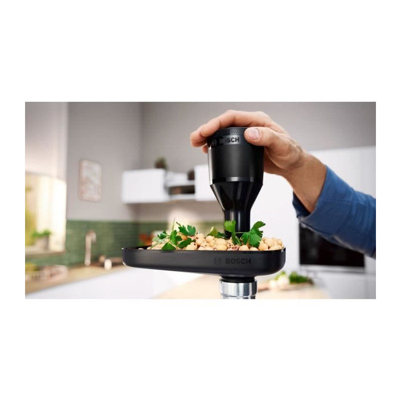 Hachoir A Viande Série 4 -   - Mfws430b - 3 Grilles De Hachoir - Marche Arriere - Noir Bosch