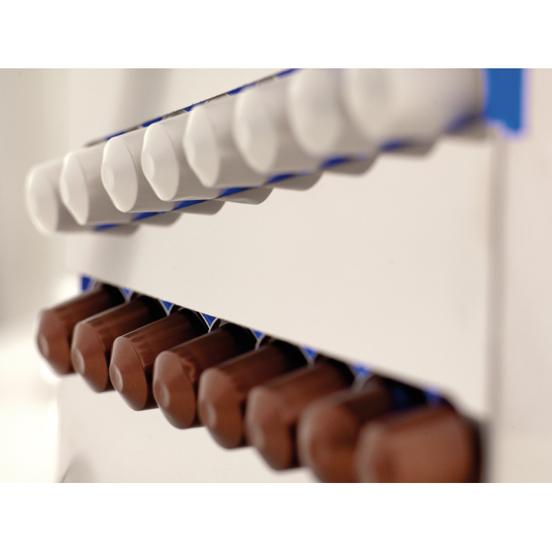 Support compatible avec les capsules Nespresso, 32 dosettes, Acier inoxydable, ZIG ZAG Don Hierro