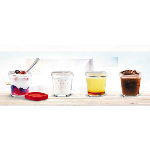 Yaourtière multi délices express 12 pots rouge YG661500 Seb