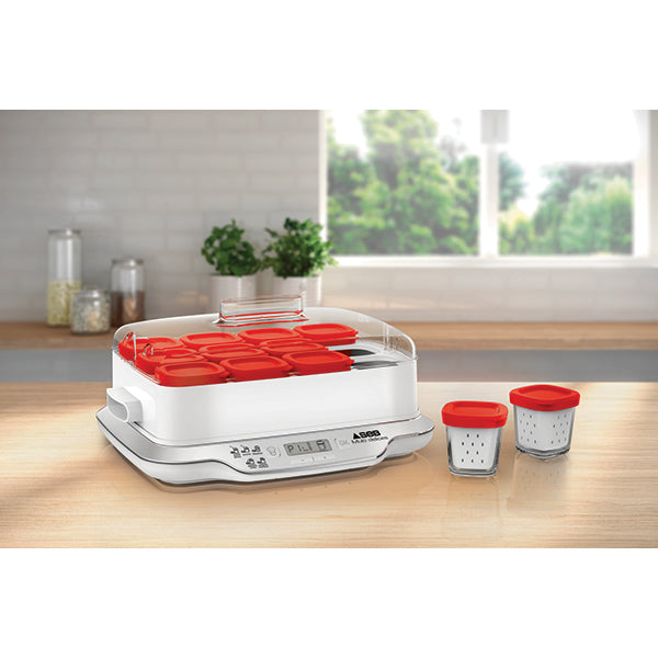 Yaourtière multi délices express 12 pots rouge YG661500 Seb