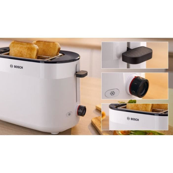 Grille Pain - Toaster Electrique  - Bosch - Tat2m121 Mymoment - Blanc Bosch