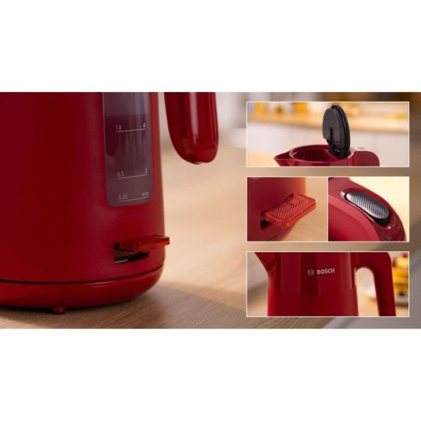 Bouilloire Electrique  - Bosch - Twk2m164 Mymoment - Rouge Mate - Indi Bosch
