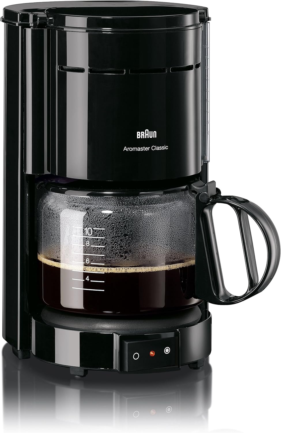 cafetière électrique de 1,2L pour 10 tasses 1000w noir Braun