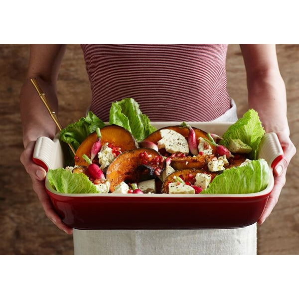 Plat rectangulaire en céramique émaillée 32 cm Cerise Le Creuset