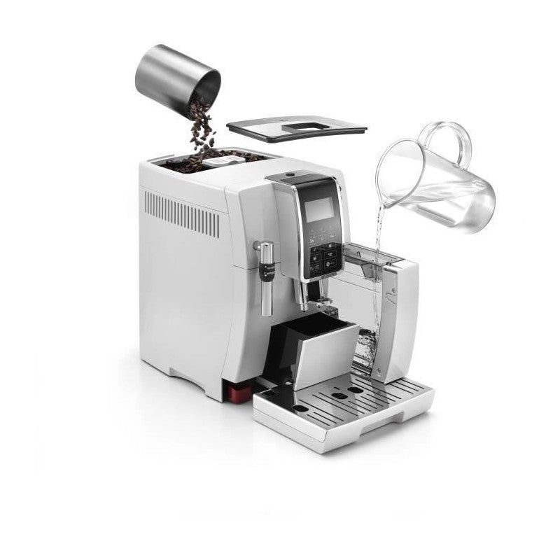 Ecam 350.35.w Expresso Broyeur  Dinamica Ecran 4 Recettes - Blanc Delonghi