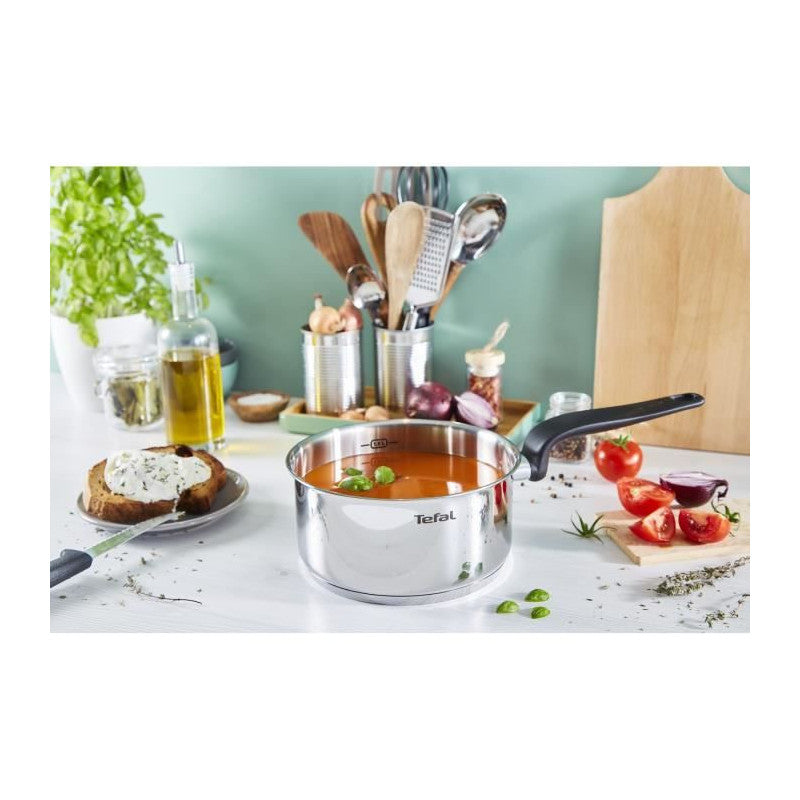 Tefal E3082404 Primary Casserole Inox 20 Cm / 3 L + Couvercle / Compatible Induction Seb