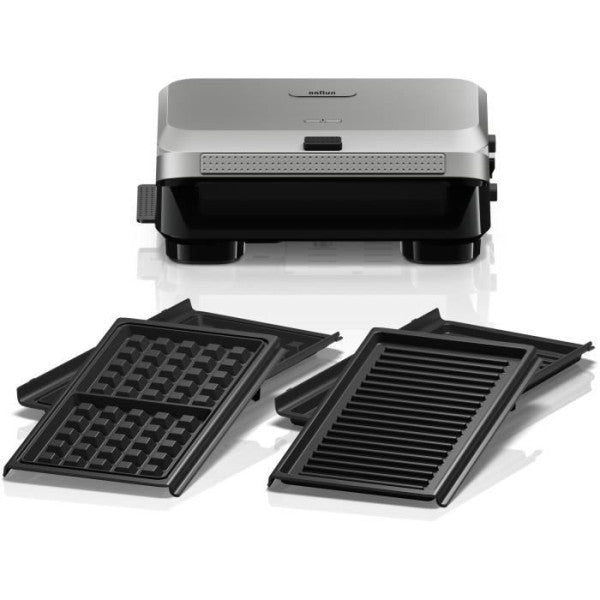 Grill - Braun - Sandwich Maker 5 Sm5005 - 800 W - Inox / Noir Braun