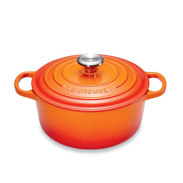 Cocotte fonte rond  20 cm volcanique Le Creuset