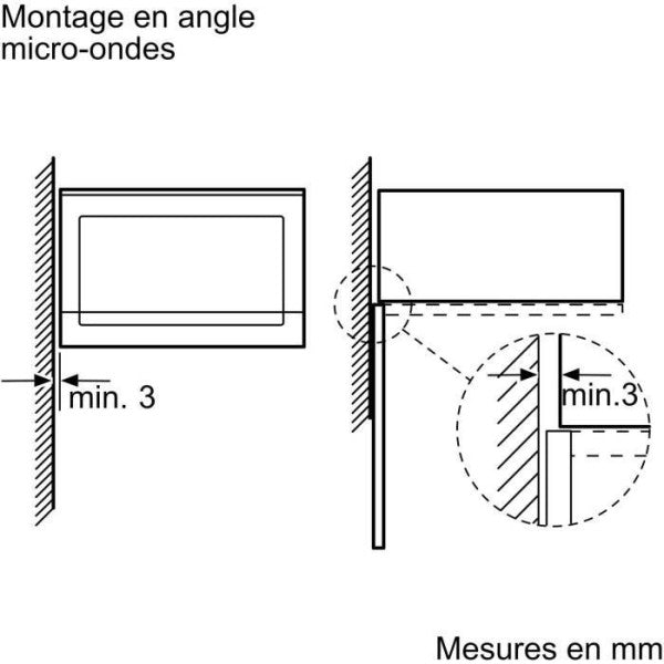 Micro-onde Encastrable - Bosch Ser4 - Bfl523mw1f - Blanc - 59,4 X 31,7 Bosch