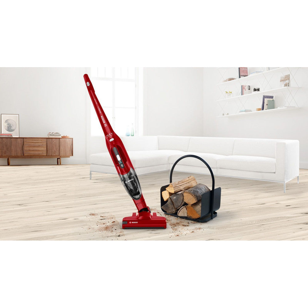 Aspirateur Balai Sans Fil -   Bbhf214r - 14,4 V - 400 Ml - Aspirateur De Table Intégré - Rouge Bosch