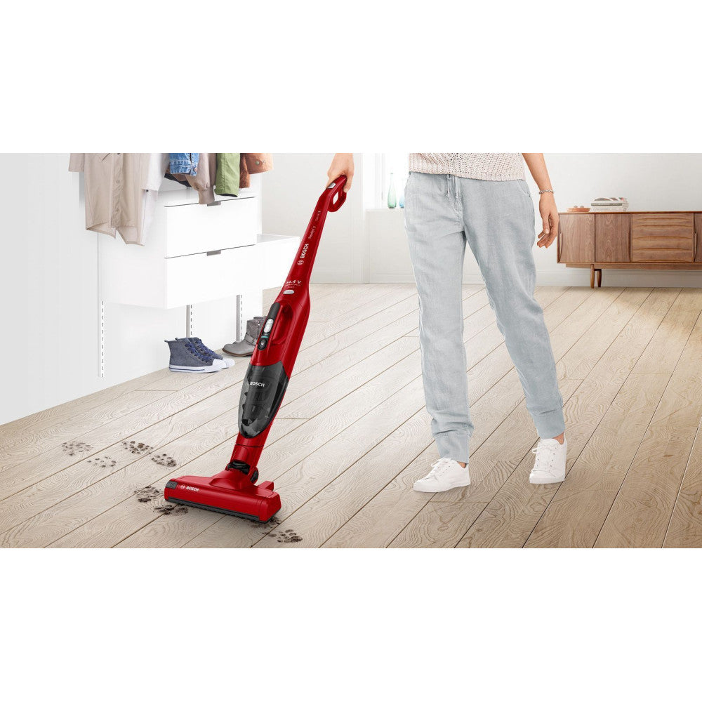 Aspirateur Balai Sans Fil -   Bbhf214r - 14,4 V - 400 Ml - Aspirateur De Table Intégré - Rouge Bosch