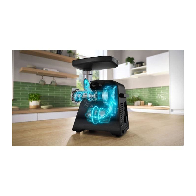 Hachoir A Viande   Série 6 Mfws650b - 500 W - 3,5 Kg/mn - 3 Grilles De Hachoir - Noir Bosch
