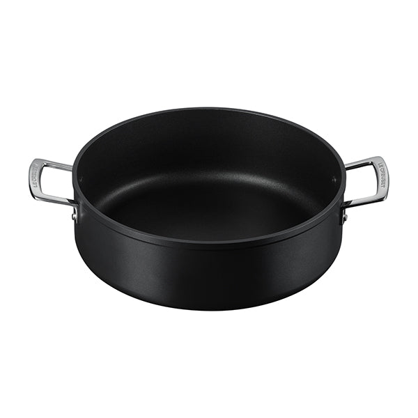 Sauteuse rondeau anti-adhérente Les Forgées 30 cm et couvercle en verre Le Creuset