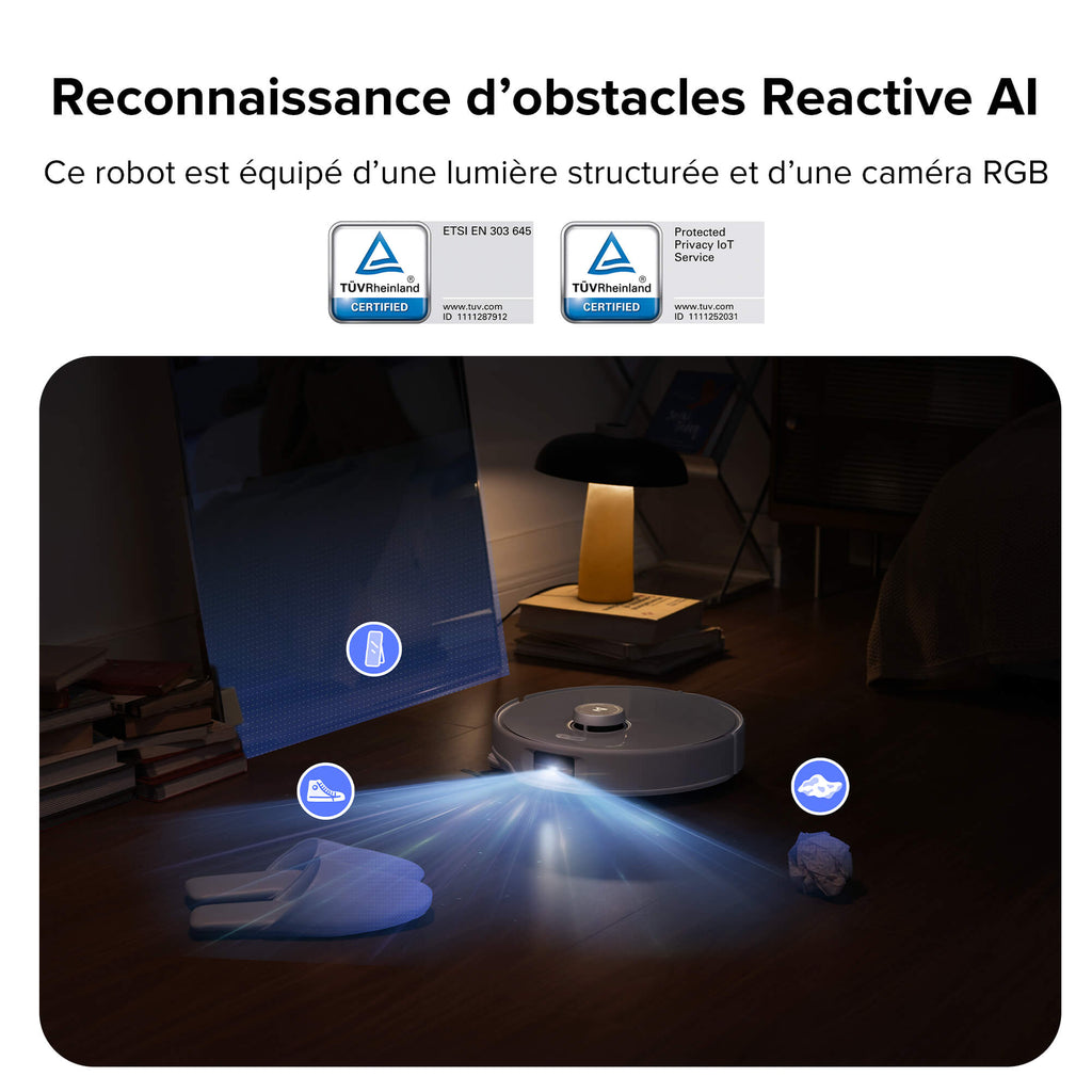 Roborock Qrevo Curv robot aspirateur laveur avec station multifonction 3.0