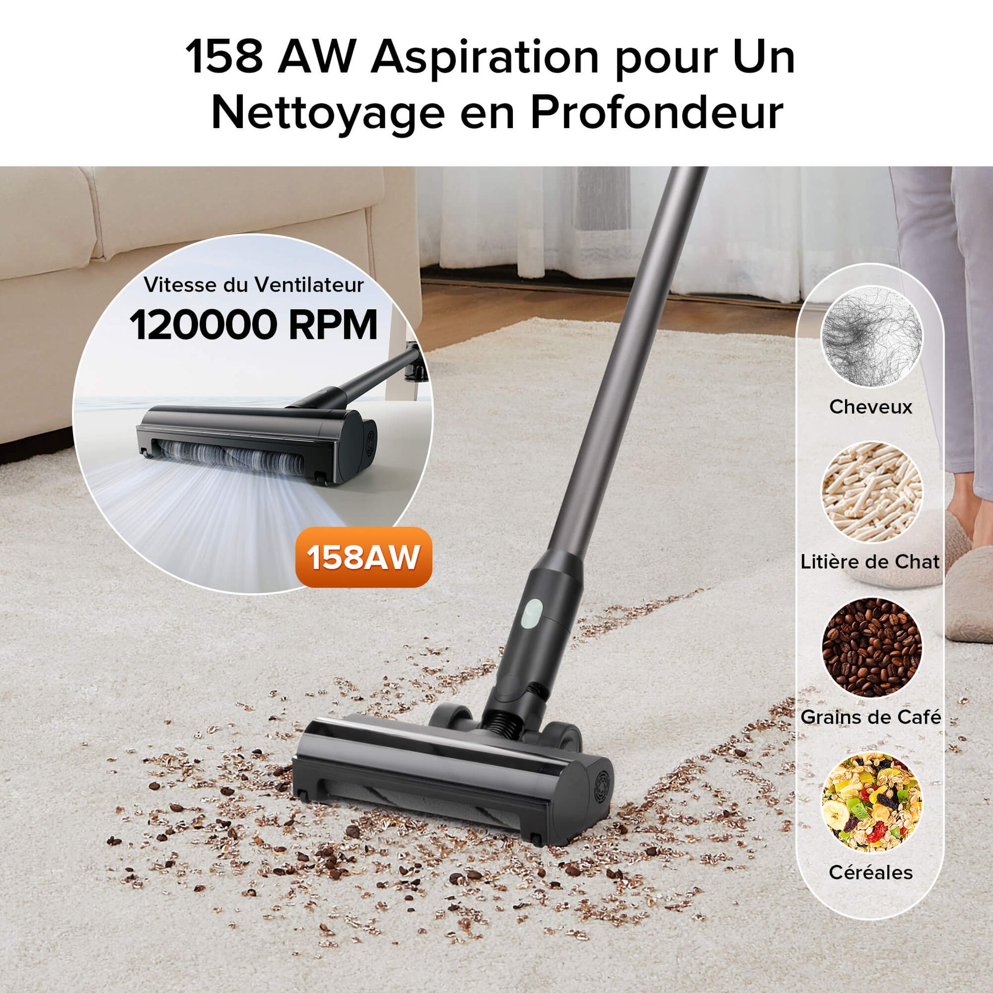 Roborock H5 Aspirateur balai sans fil