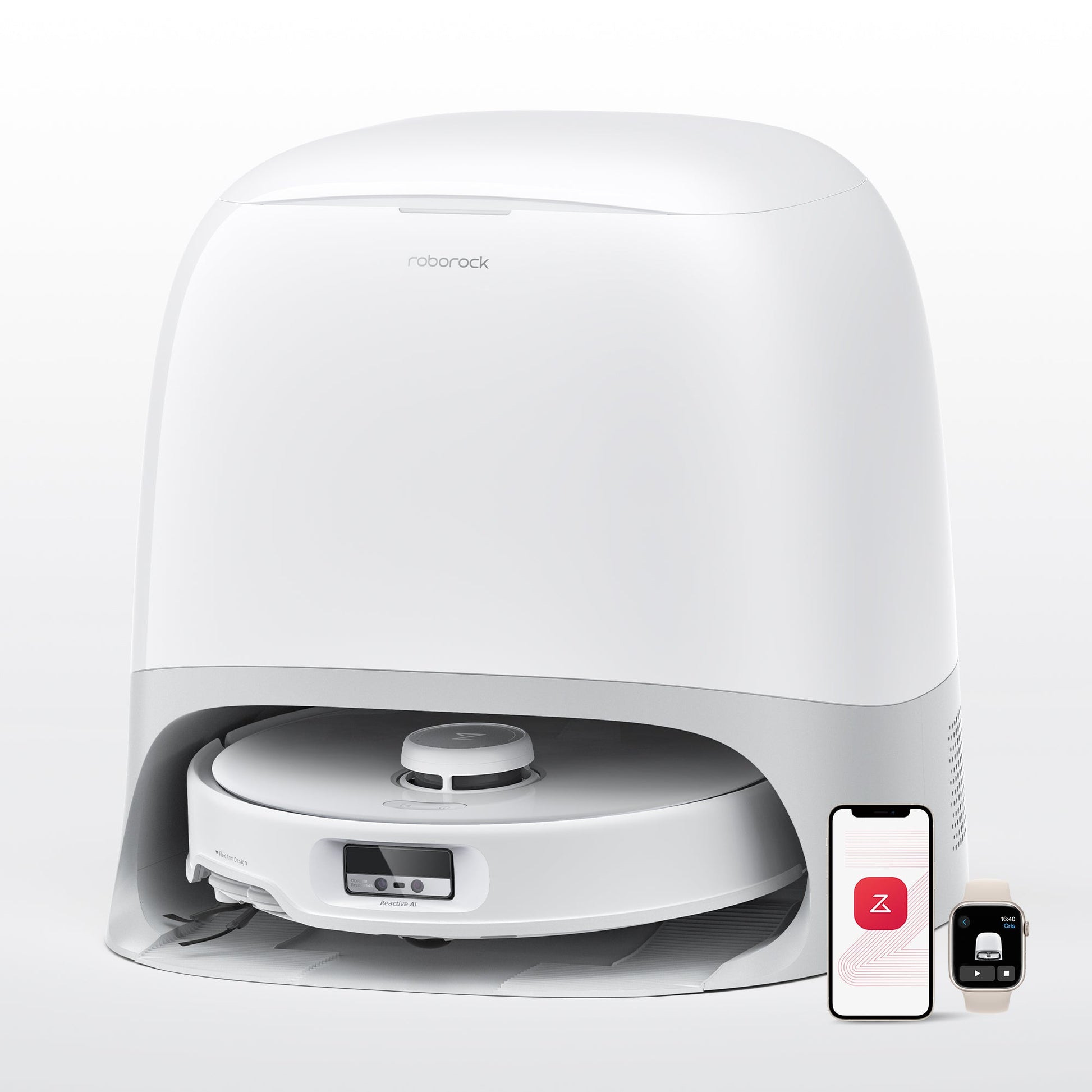 Roborock Qrevo Curv robot aspirateur laveur avec station multifonction 3.0