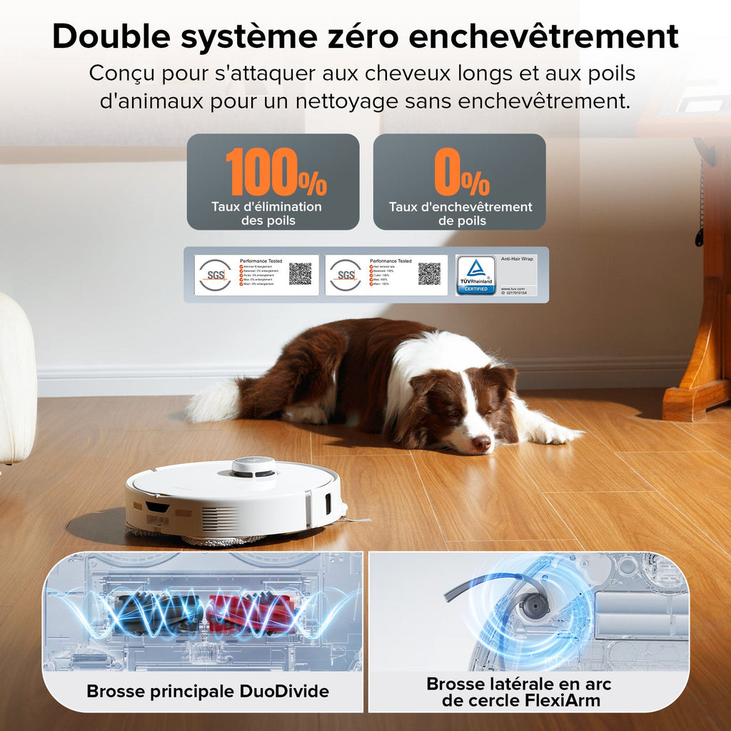 Roborock Qrevo Edge robot aspirateur laveur avec station d’accueil multifonctionnelle 3.0