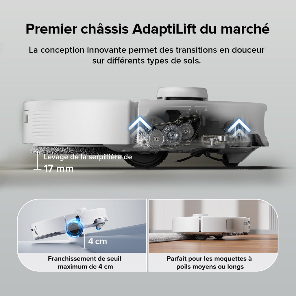 Roborock Qrevo Edge robot aspirateur laveur avec station d’accueil multifonctionnelle 3.0