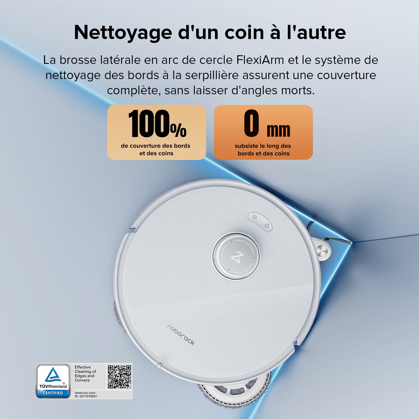 Roborock Qrevo Edge robot aspirateur laveur avec station d’accueil multifonctionnelle 3.0