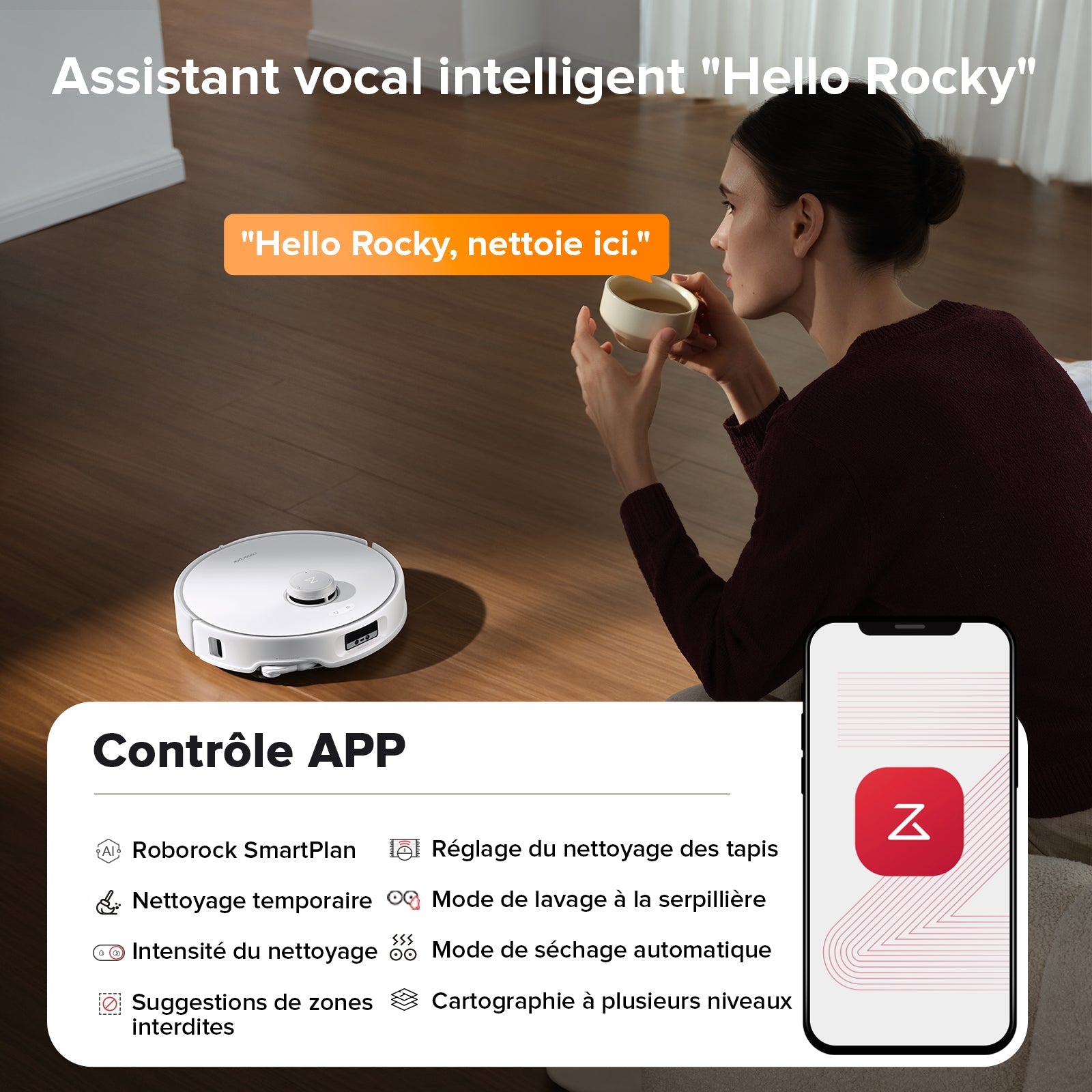 Roborock Qrevo Edge robot aspirateur laveur avec station d’accueil multifonctionnelle 3.0