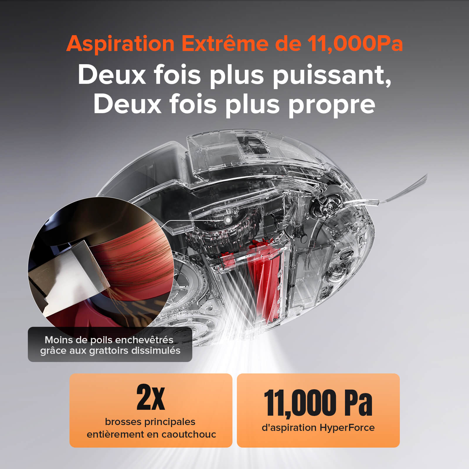 Roborock Qrevo Slim robot aspirateur laveur avec Système autonome StarSight™