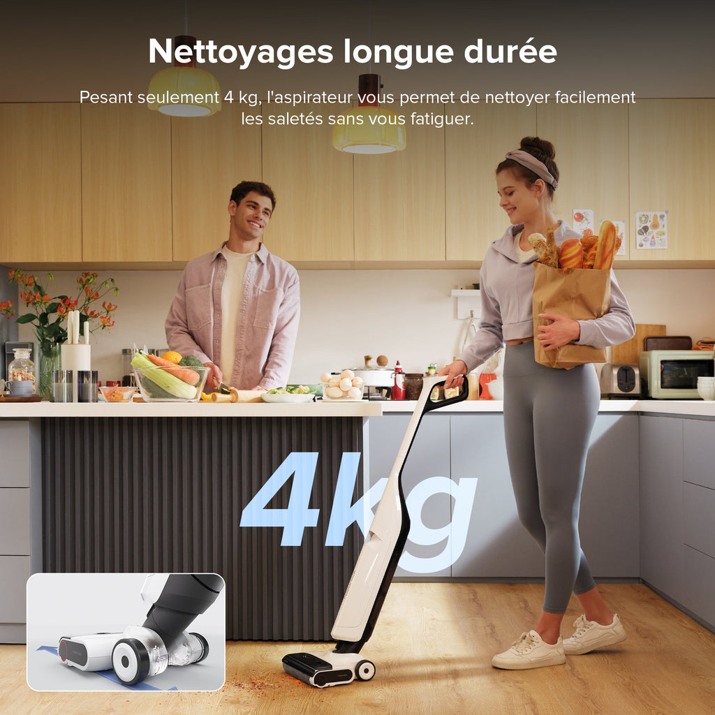 Roborock Flexi Lite aspirateur laveur sans fil sec et humide