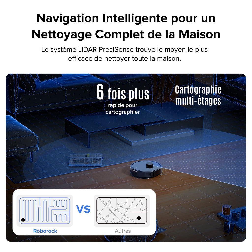 Roborock Q7 L5 robot aspirateur avec aspiration de 8 000 Pa